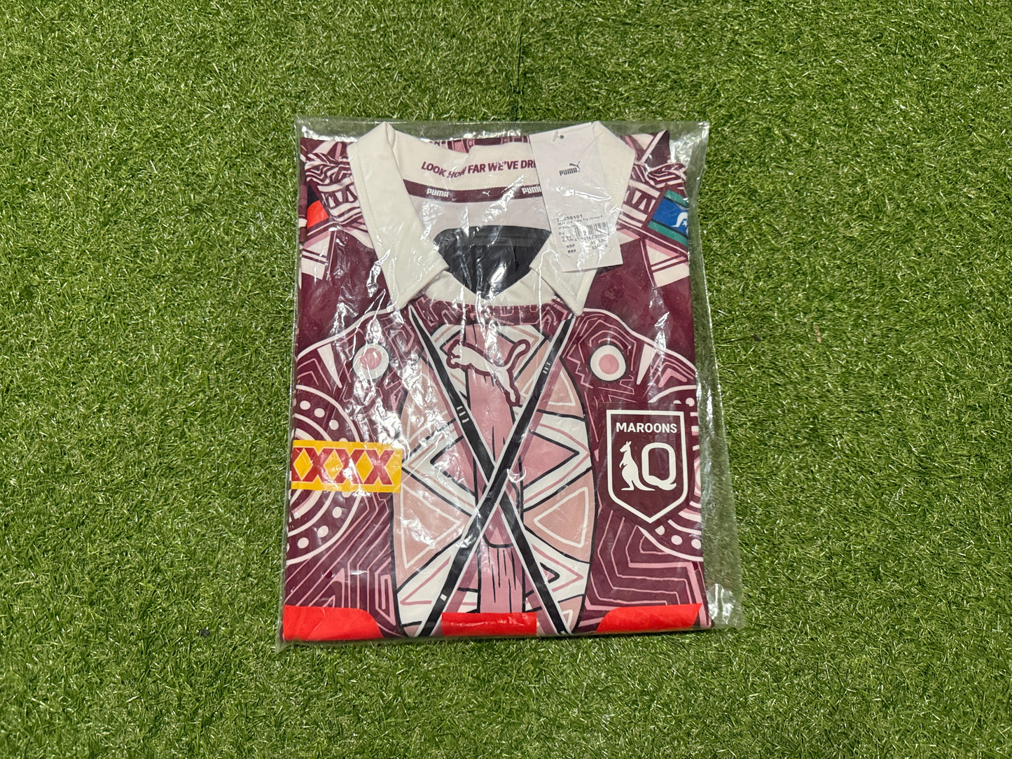2026 QLD Maroons Player Issue Indigenous training Jersey (2XL)