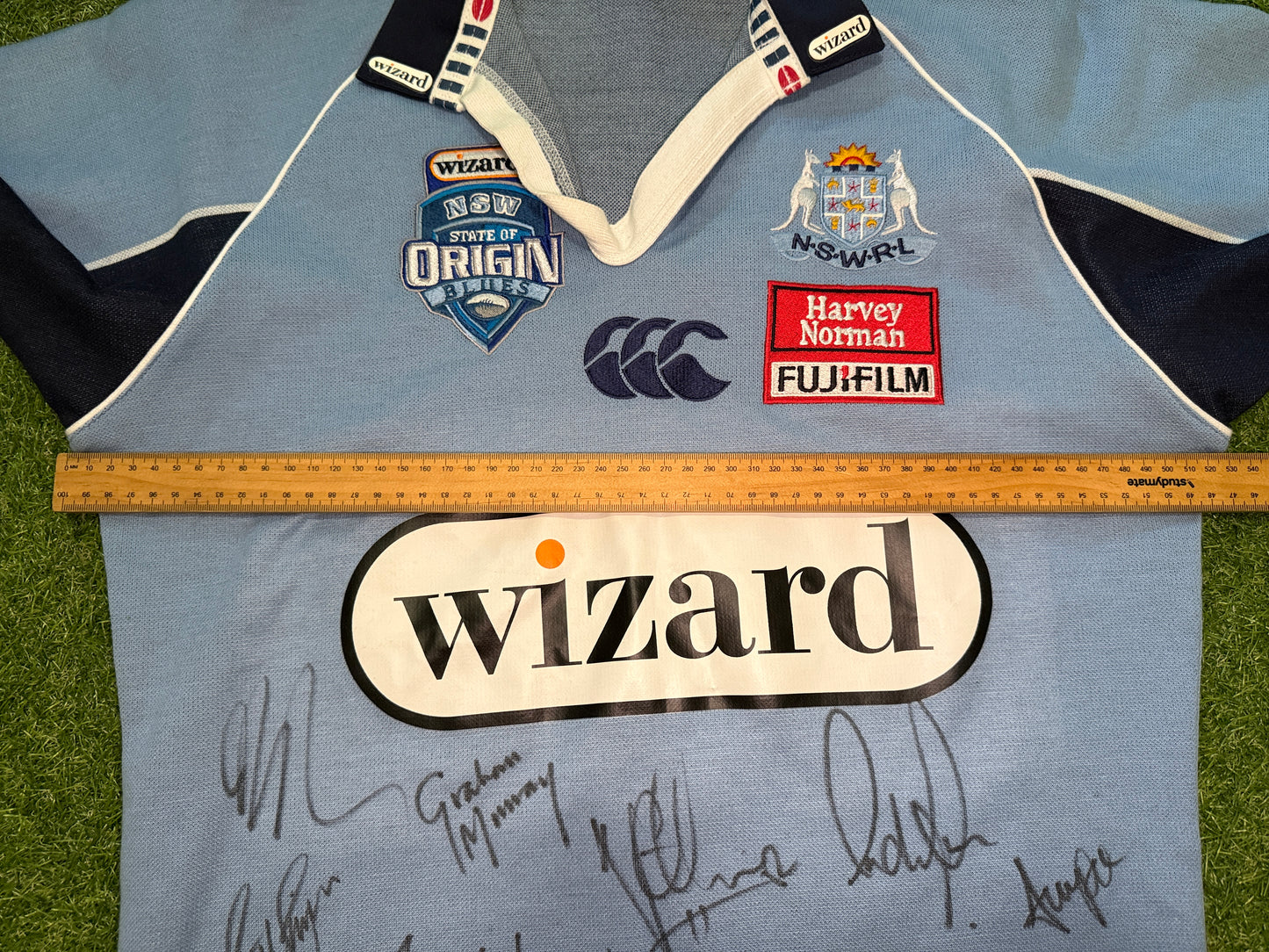 2007 NSW Blues Origin Player cut Temex Jersey (M)