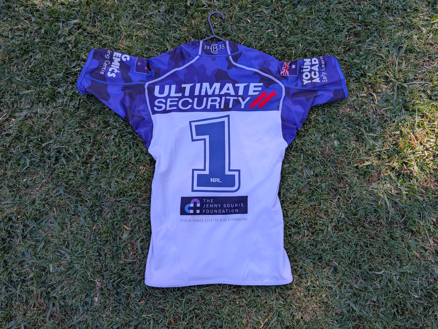 2022 Canterbury Bankstown Bulldogs Anzac Match Worn Jersey (XS)