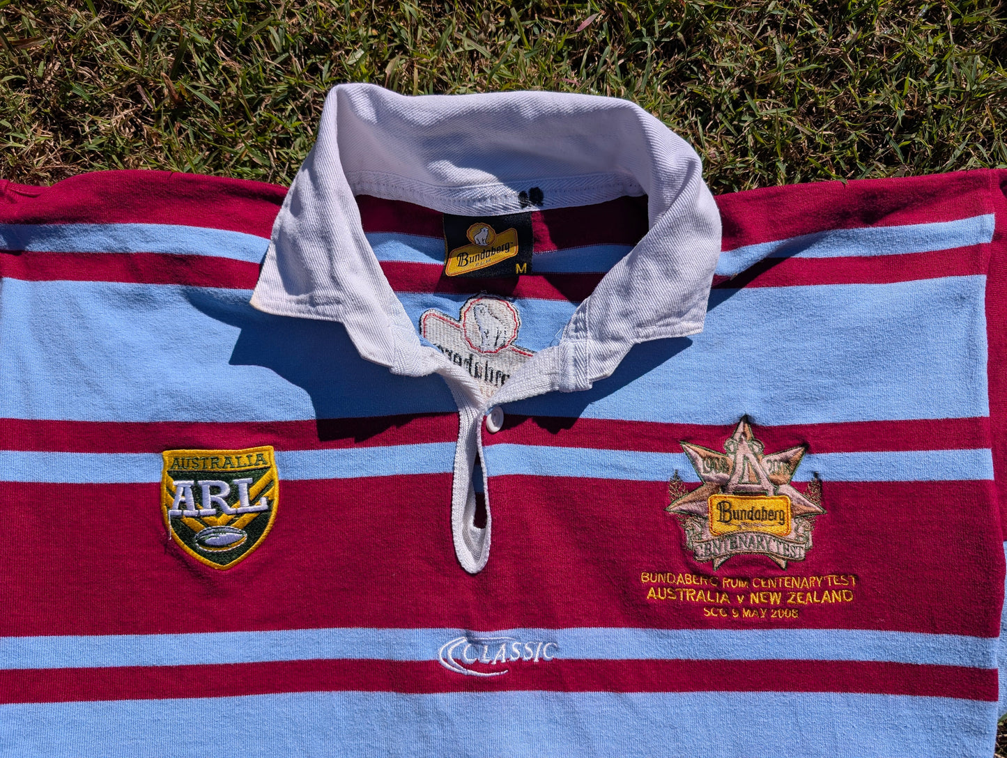 2008 Australian Kangaroos Centenary Test Jersey long sleeve (L)