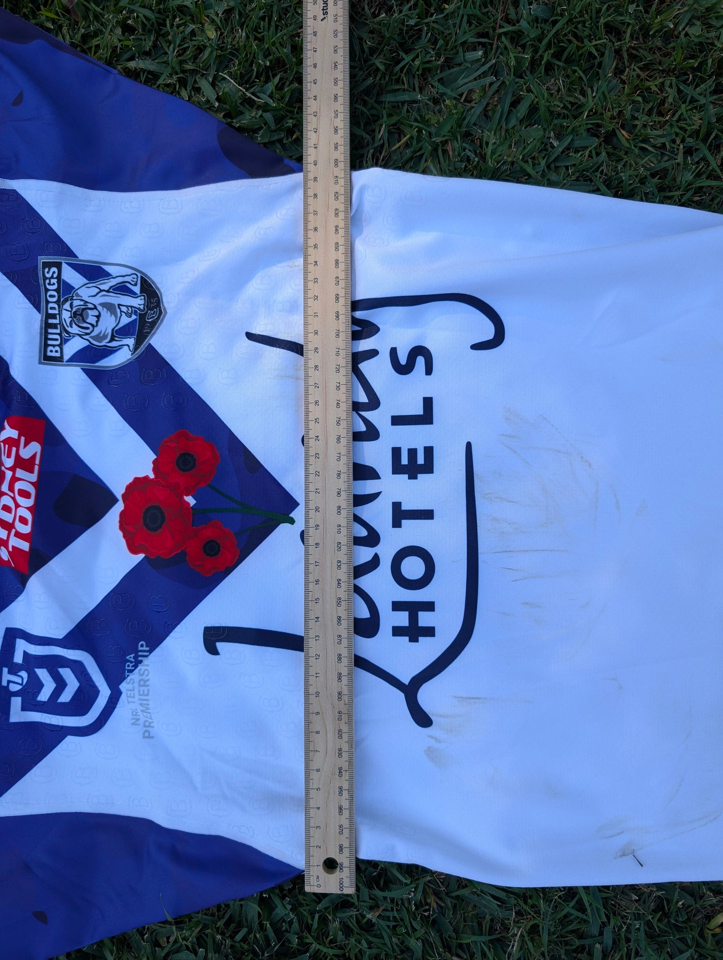 2022 Canterbury Bankstown Bulldogs Anzac Match Worn Jersey (XS)