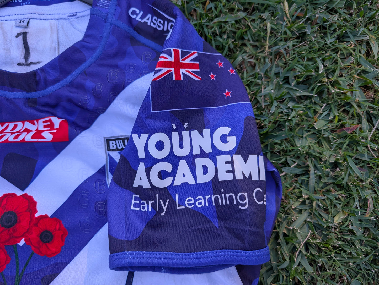 2022 Canterbury Bankstown Bulldogs Anzac Match Worn Jersey (XS)