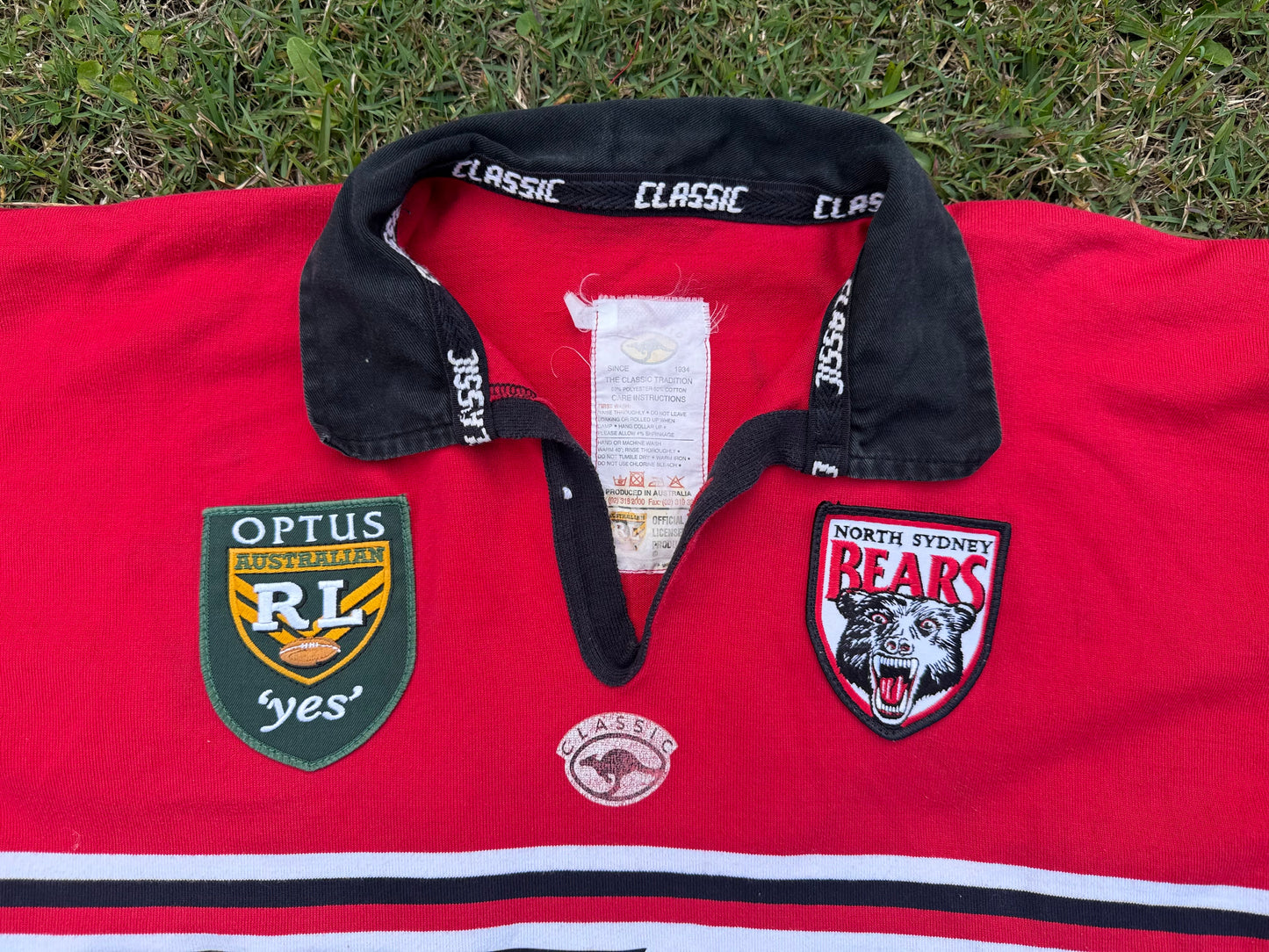 1996 North Sydney Bears home Jersey