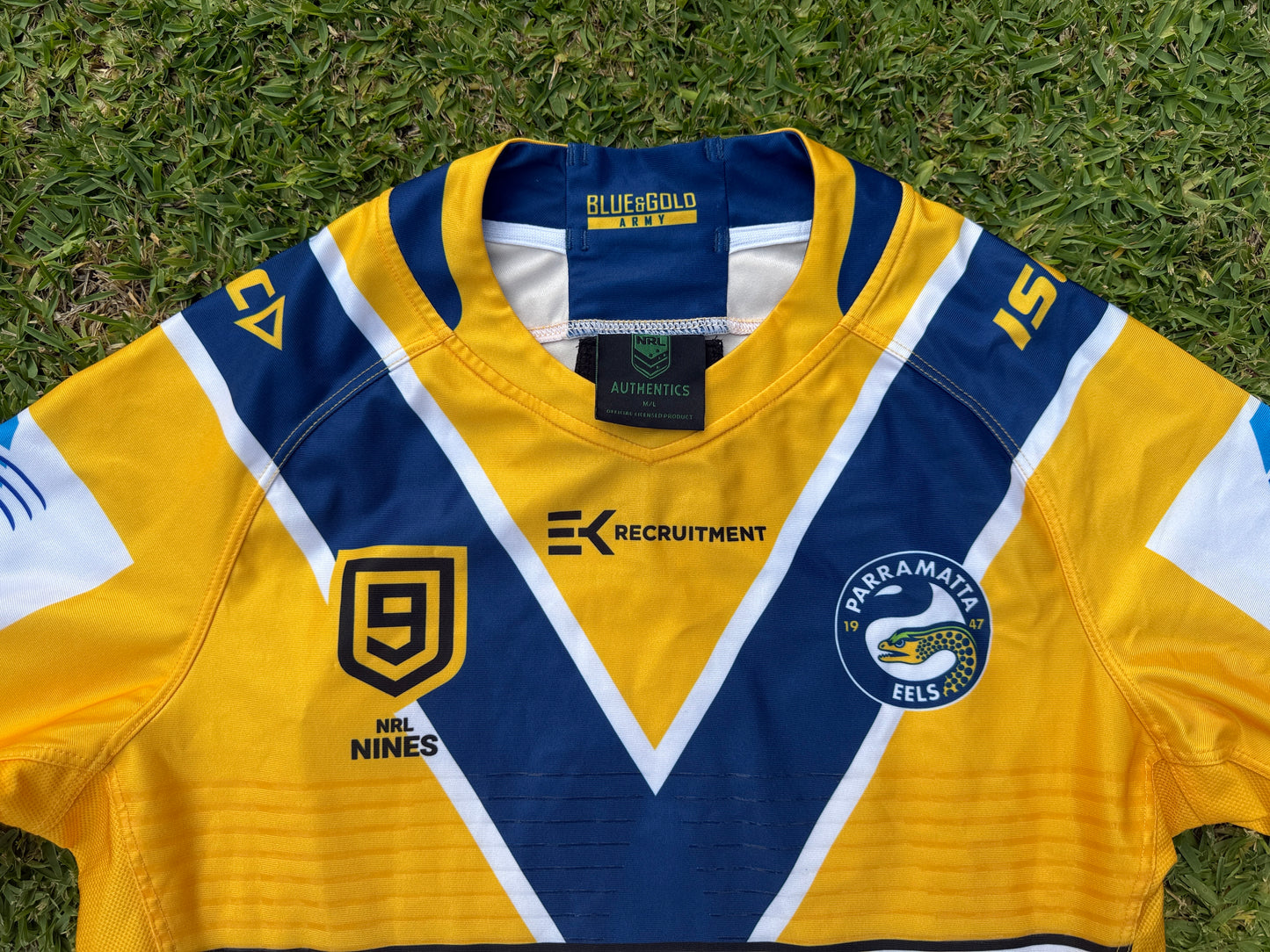 2020 Parramatta Eels Perth Nines player issue Jersey (M)