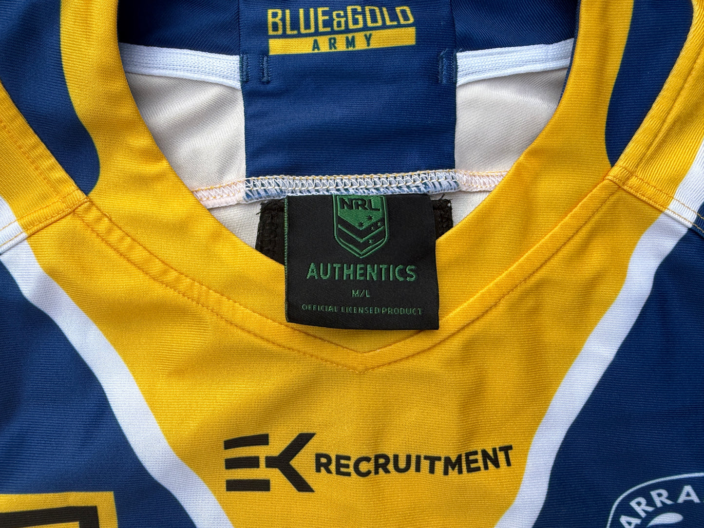 2020 Parramatta Eels Perth Nines player issue Jersey (M)