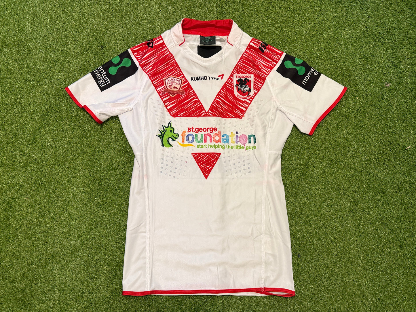 2015 St George Illawarra Dragons Charity Match player cut Jersey (L)