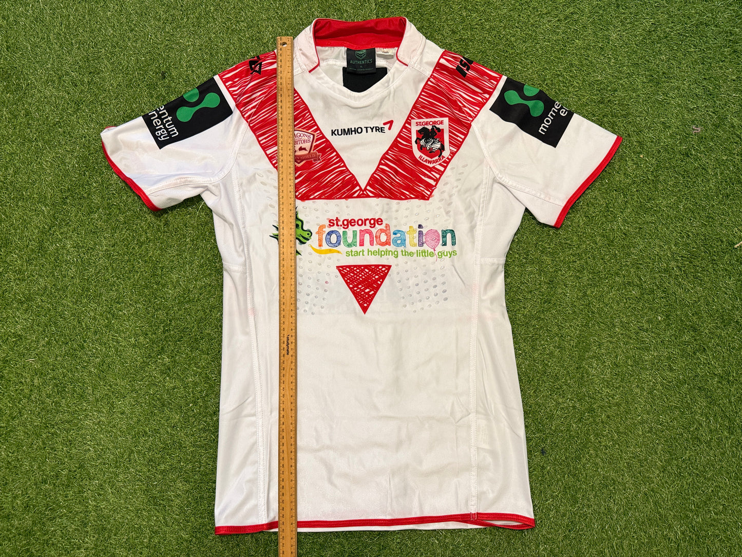 2015 St George Illawarra Dragons Charity Match player cut Jersey (L)