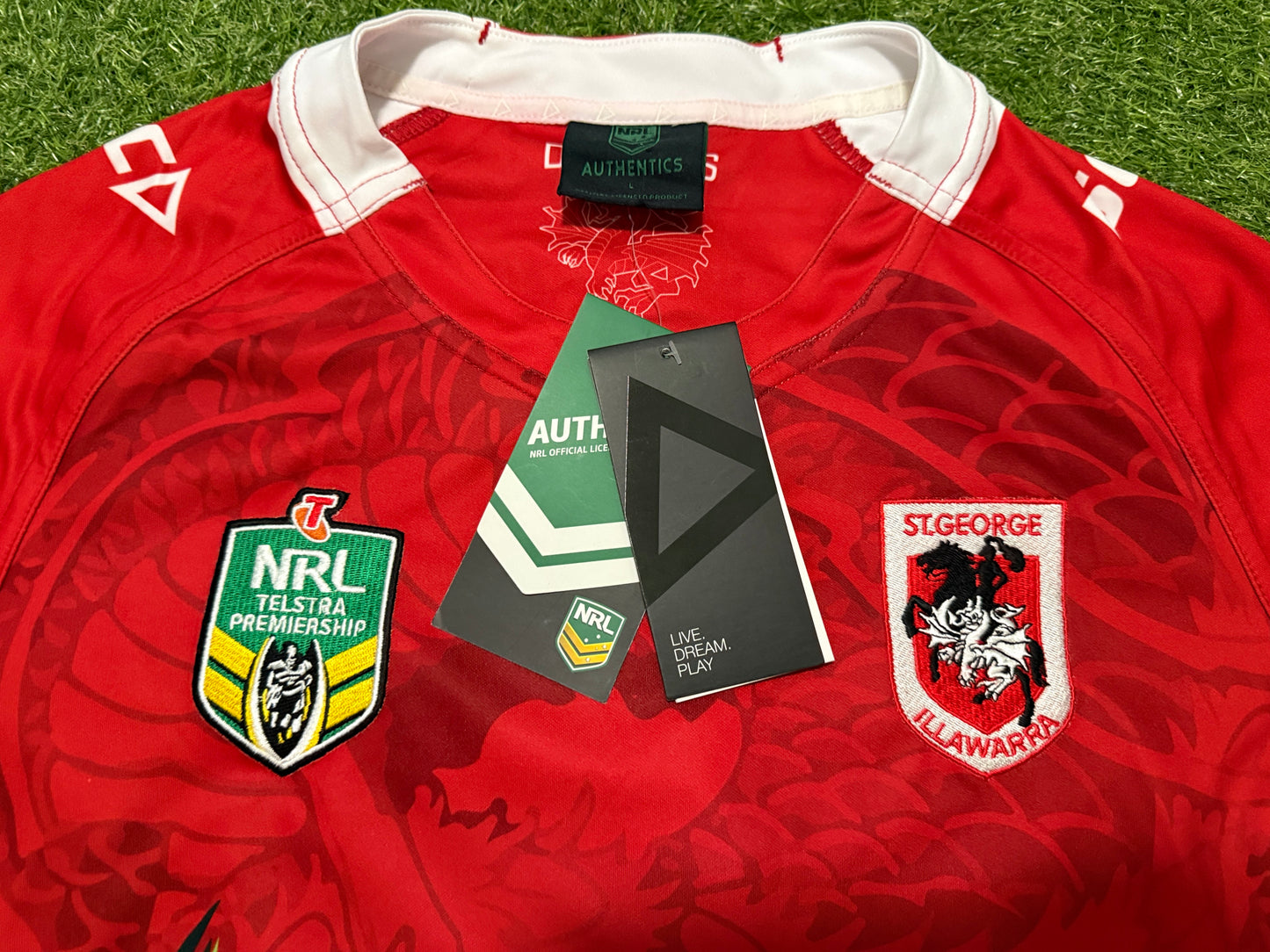 2017 St George Illawarra Alt Jersey BNWT (L)