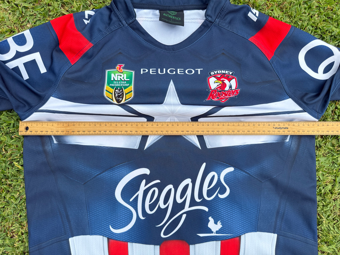 2015 Sydney Roosters Captain America Marvel Jersey (XL)