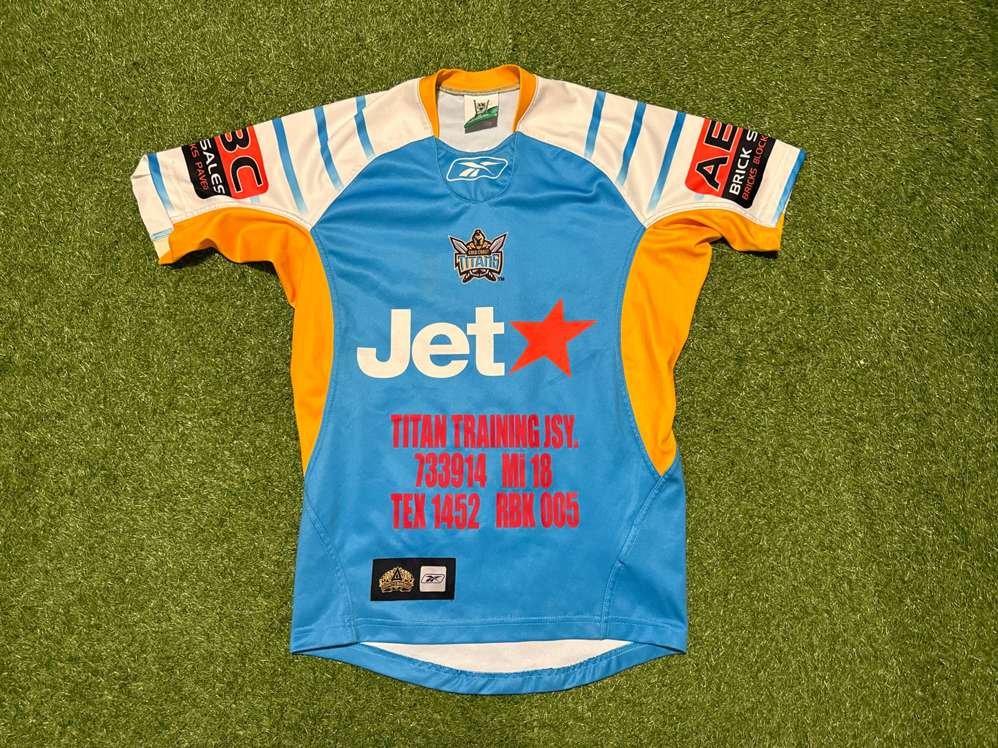 2008 Gold Coast Titans unreleased sample training Jersey (L)