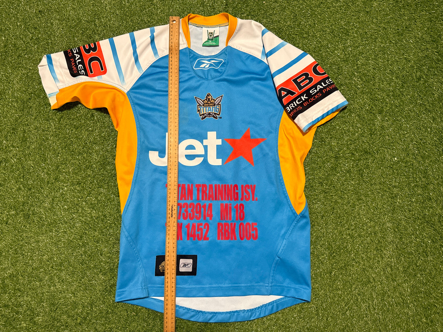 2008 Gold Coast Titans unreleased sample training Jersey (L)