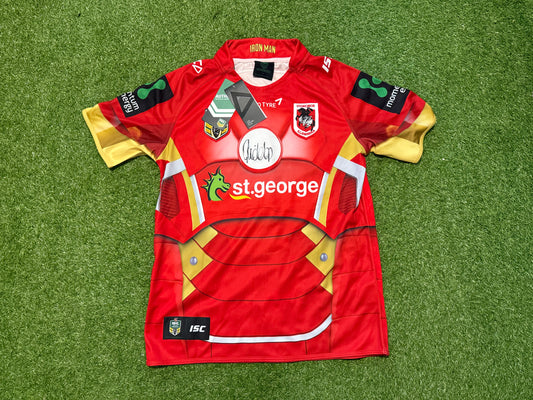 2015 St George Illawarra Ironman Marvel Jersey Signed BNWT (L)