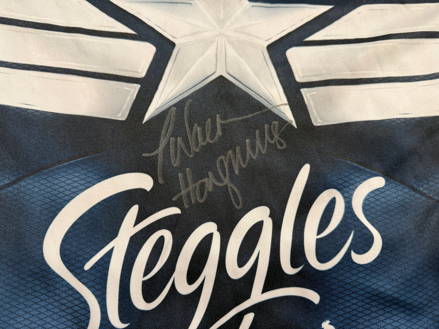 2015 Sydney Roosters JWH signed Captain America Marvel Jersey (L)