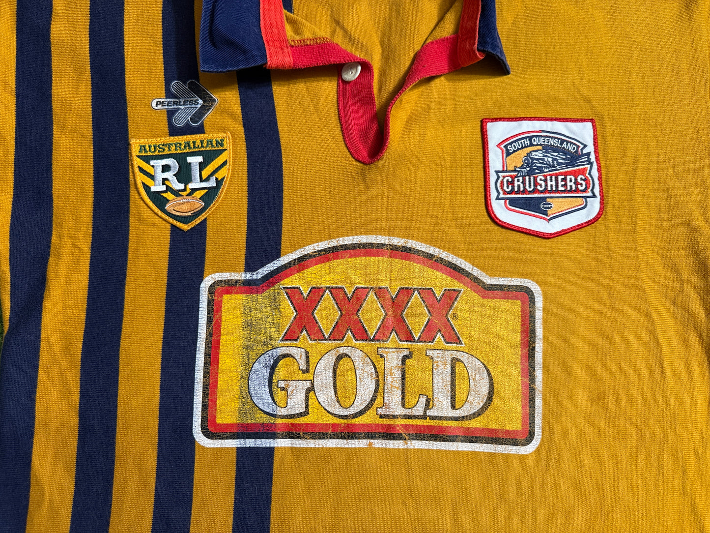 1995 South Queensland Crushers 3/4 sleeve Jersey (L)