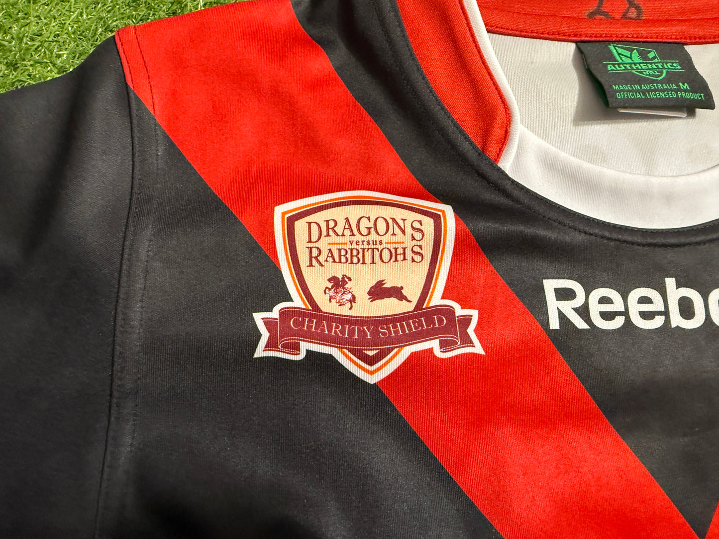2013 St George Illawarra Dragons Charity Match player cut Jersey (S)