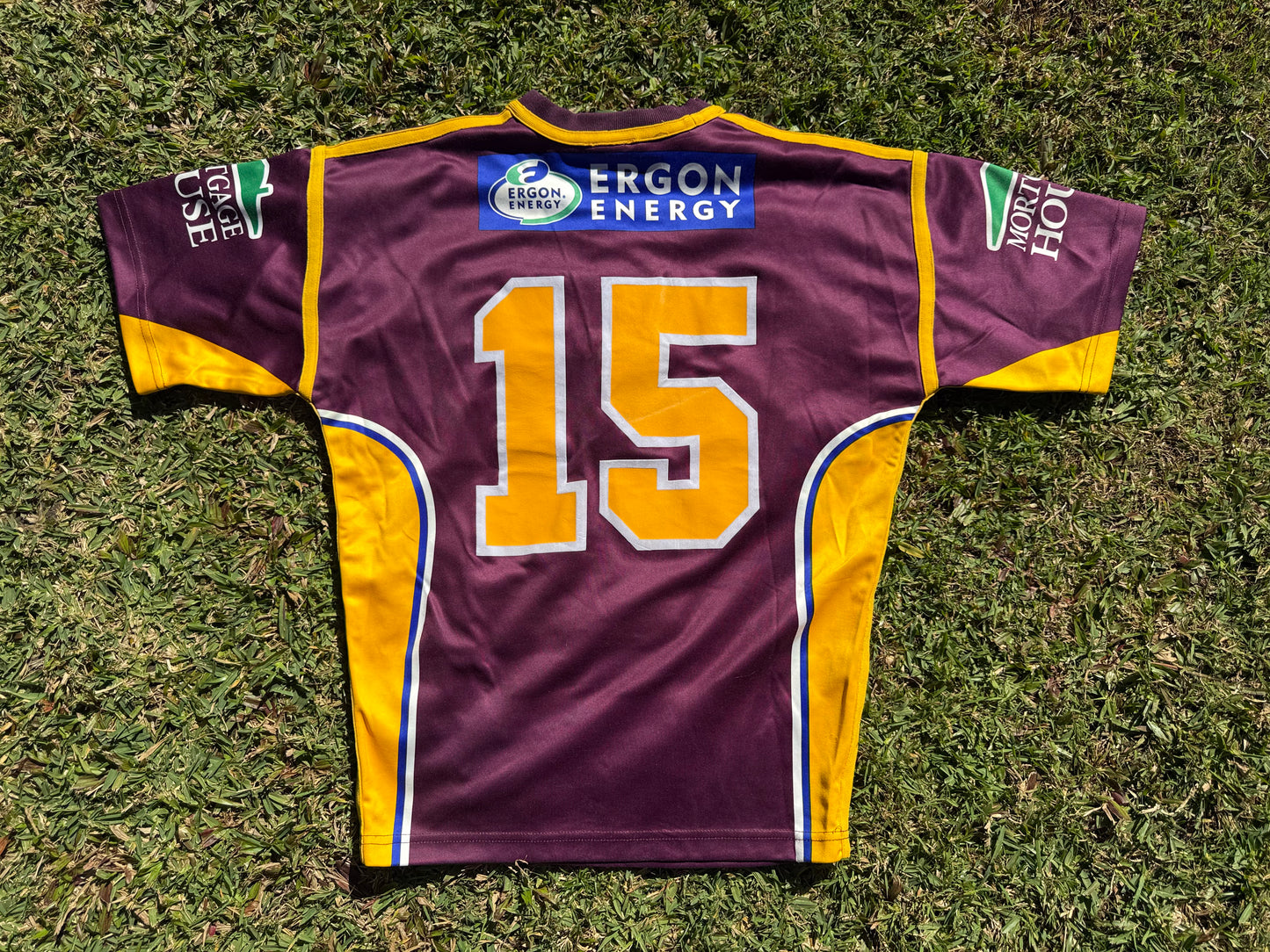 2004 Brisbane Broncos Brad Meyers 100th NRL game Player Issue Jersey (L)