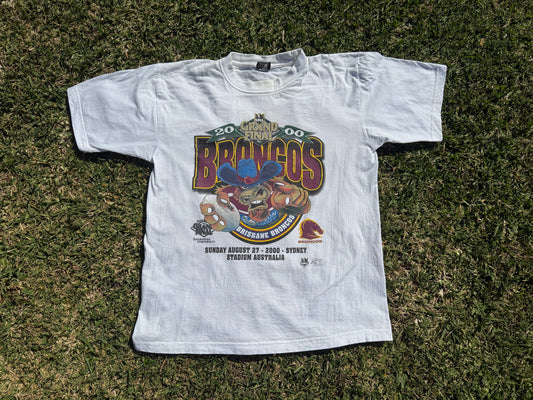 2000 Brisbane Broncos Full Boar Grand Final Tee (L)
