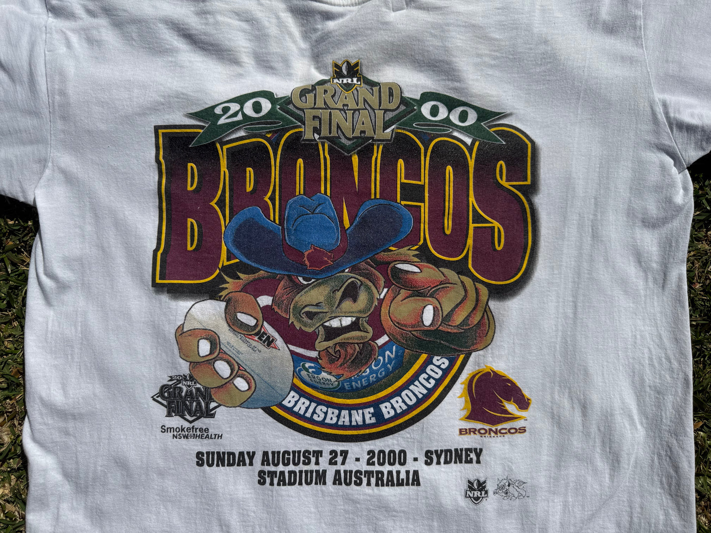 2000 Brisbane Broncos Full Boar Grand Final Tee (L)