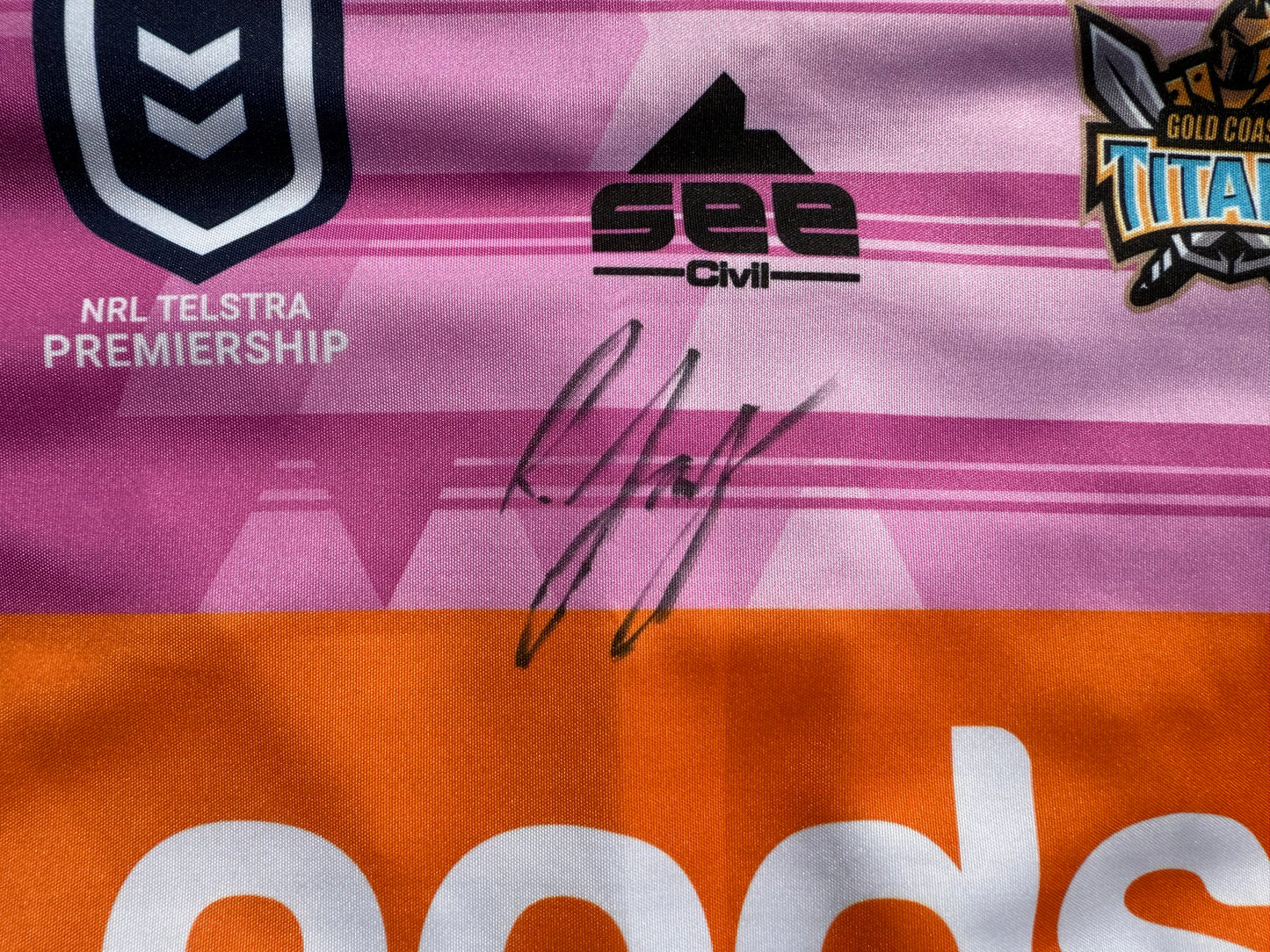 2019 Gold Coast Titans Women In League Match Worn Ryley Jacks Jersey (S)
