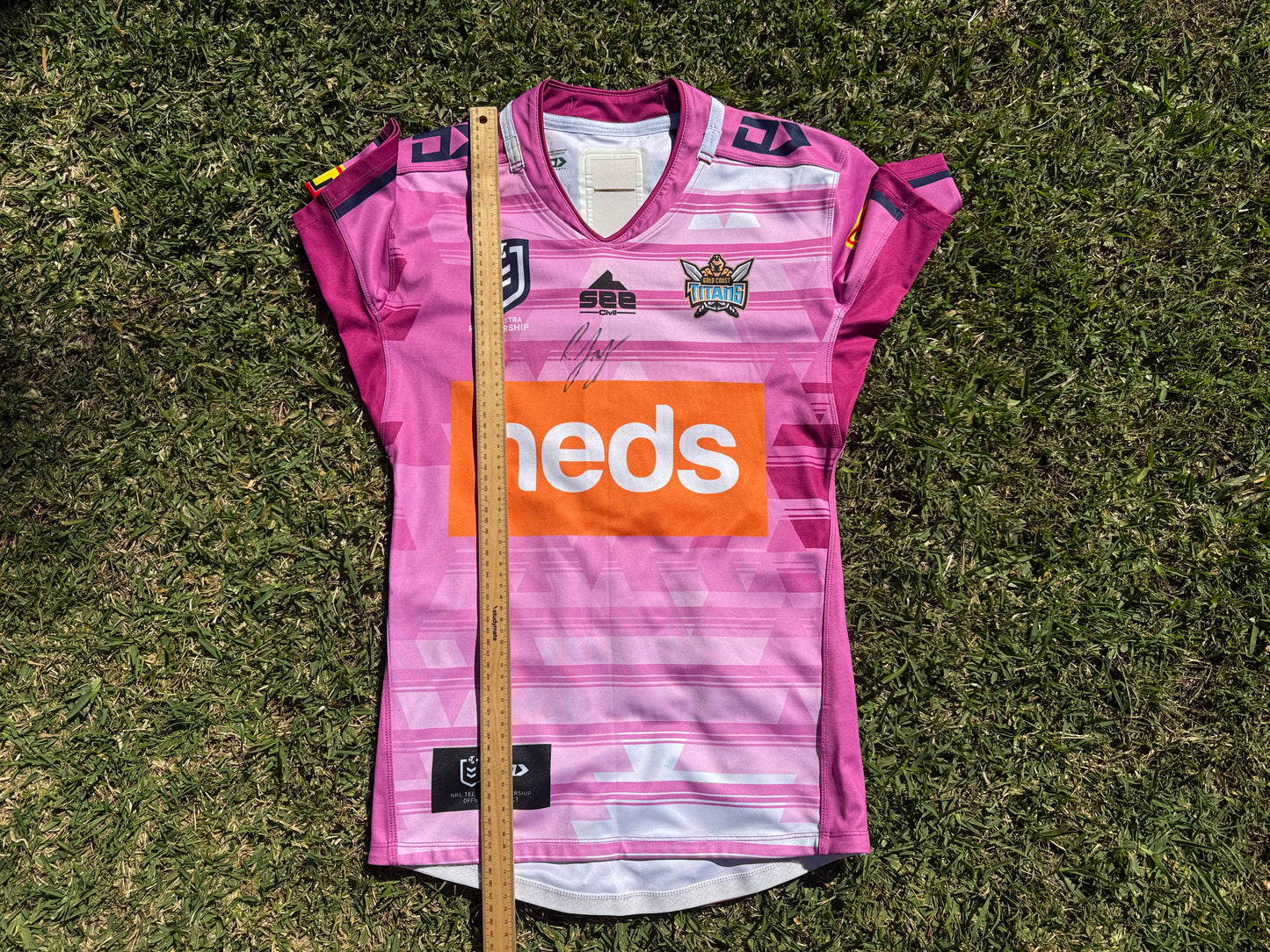 2019 Gold Coast Titans Women In League Match Worn Ryley Jacks Jersey (S)