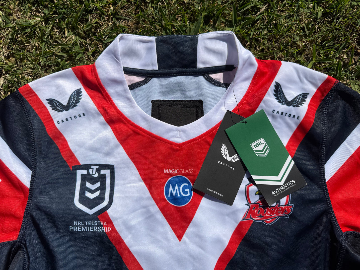 2021 Sydney Roosters Joey Manu Sponsor Jersey (M)