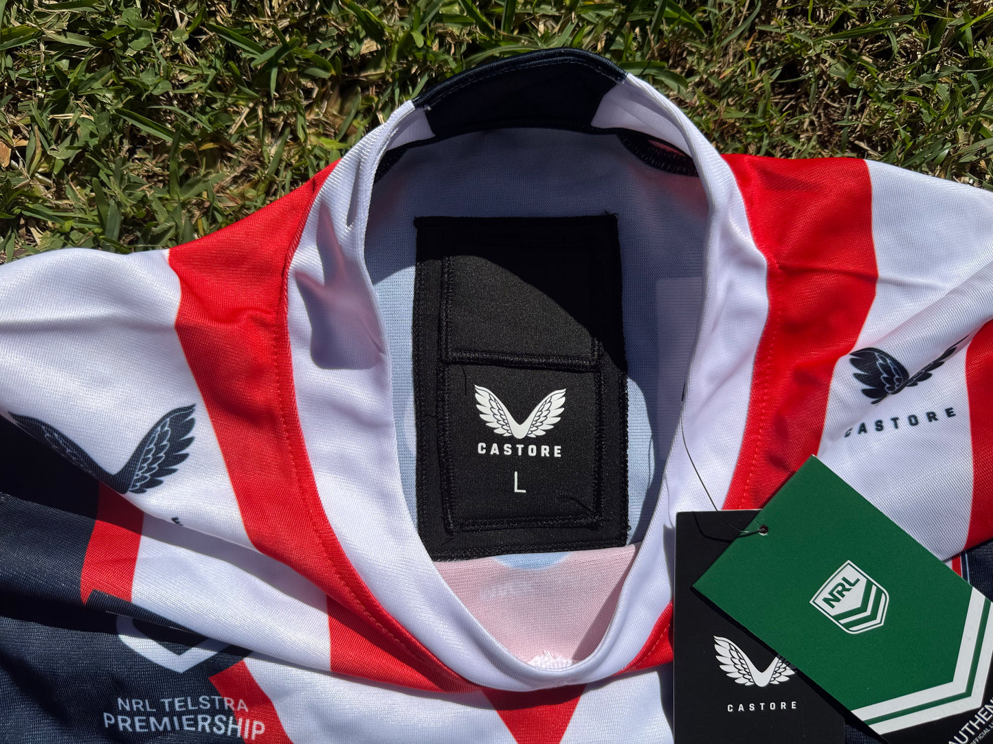 2021 Sydney Roosters Joey Manu Sponsor Jersey (M)