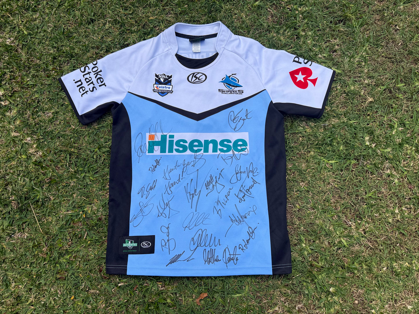 2010 Cronulla Sharks Home Signed Jersey (M)