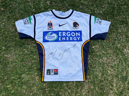 2004 Brisbane Broncos Player Issue Karmichael Hunt Signed (M)
