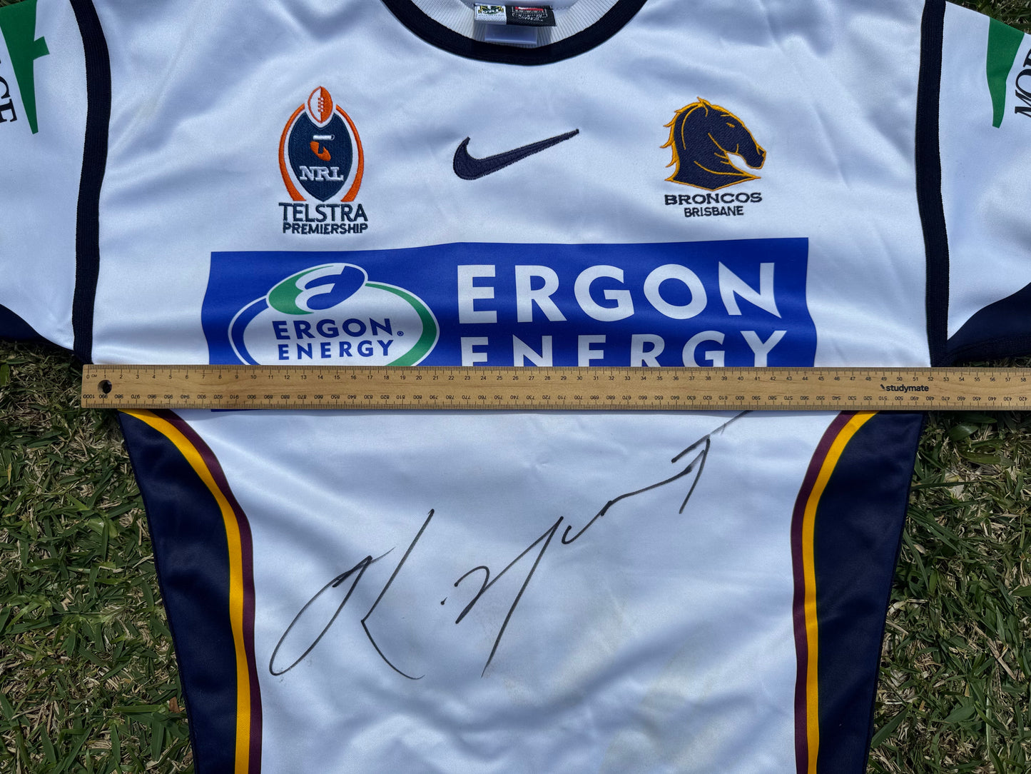 2004 Brisbane Broncos Player Issue Karmichael Hunt Signed (M)