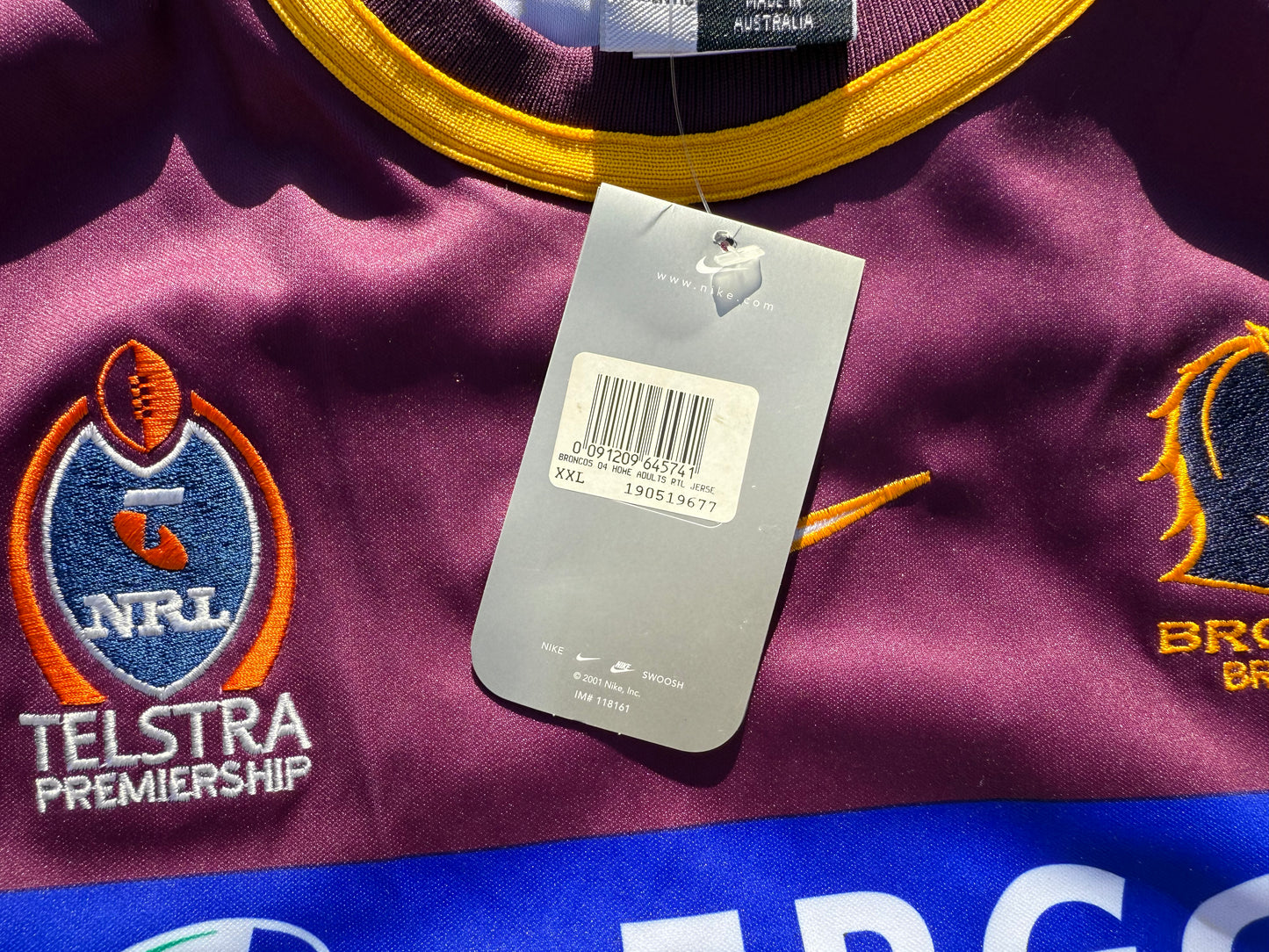 2004 Brisbane Broncos Home Jersey BNWT (3XL)
