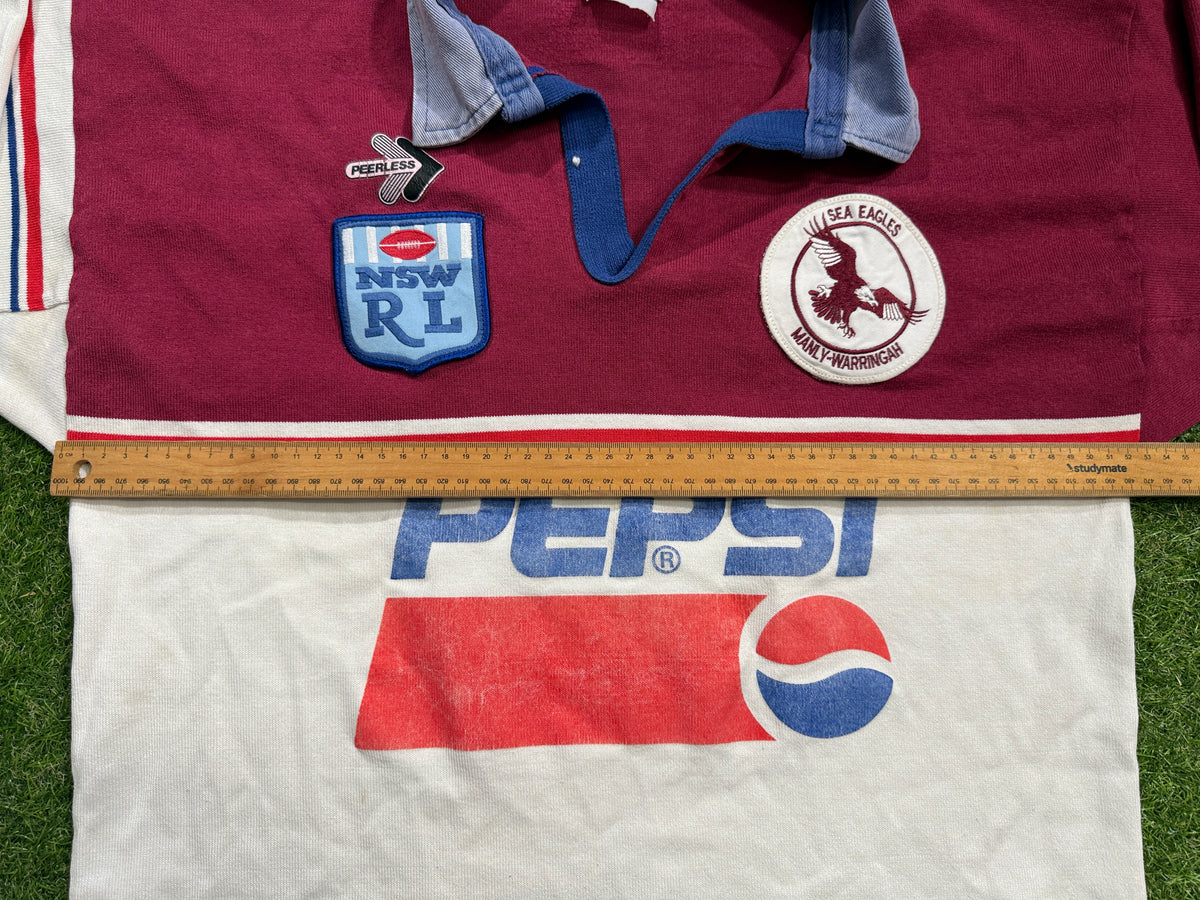 1993 Manly Sea Eagles Home Long Sleeve Jersey (M)