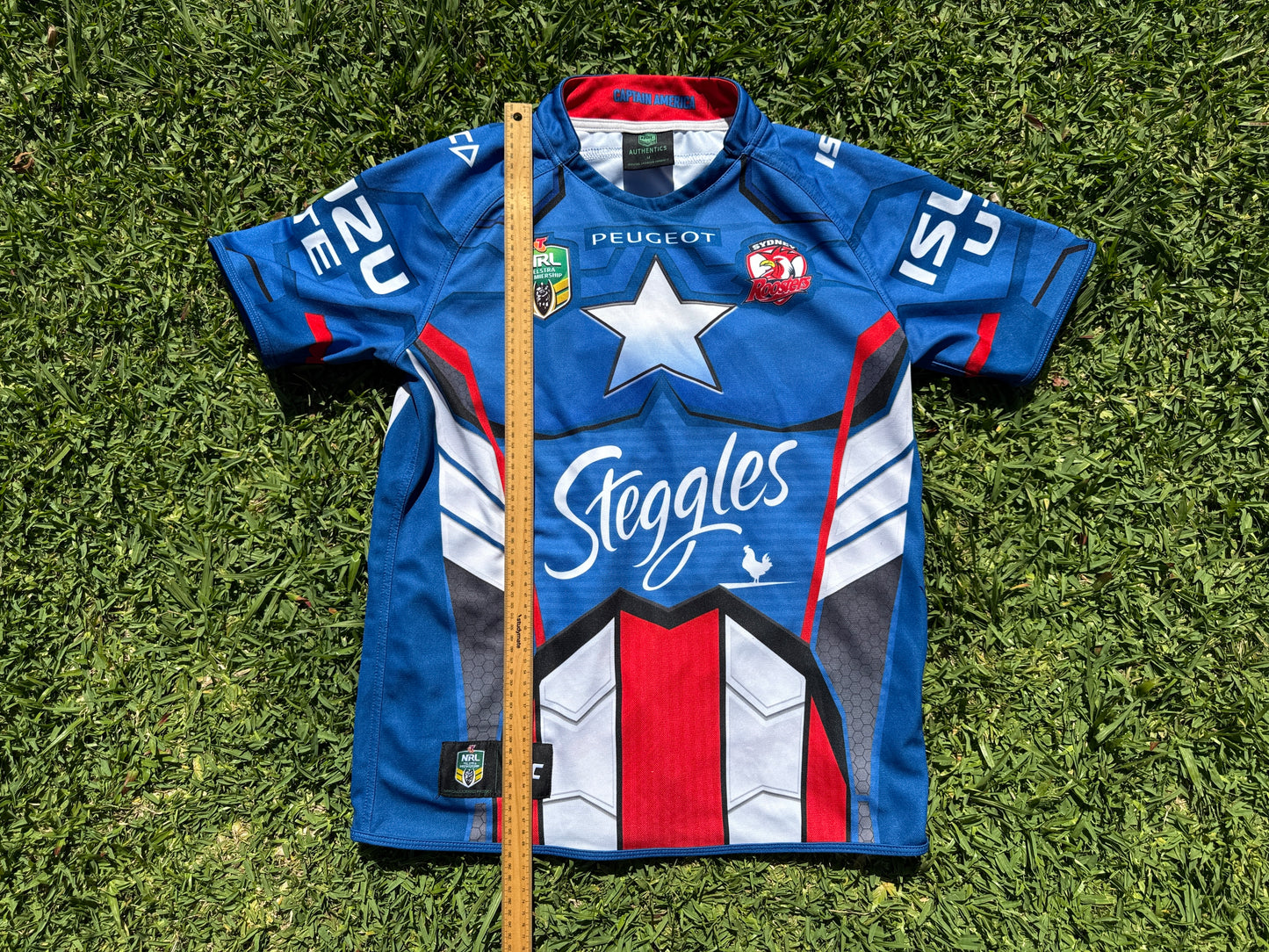2014 Sydney Roosters Captain America Marvel Jersey (L)