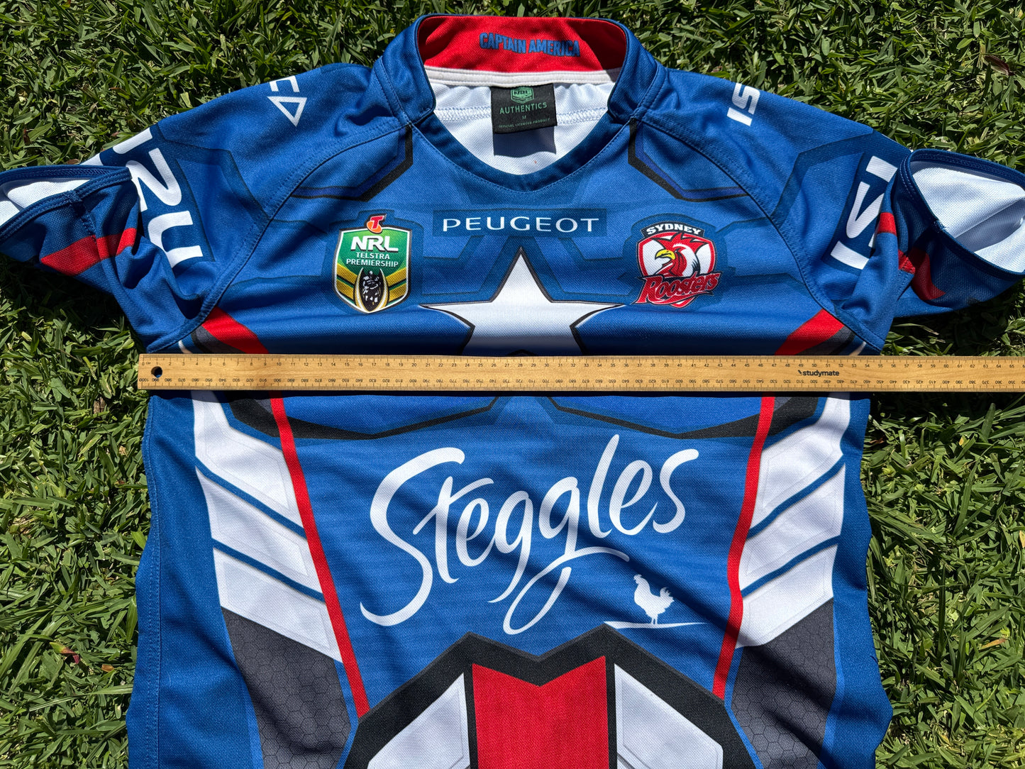 2014 Sydney Roosters Captain America Marvel Jersey (L)