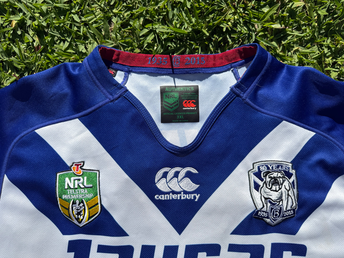 2015 Canterbury Bankstown Bulldogs Anniversary Home Jersey (4XL)