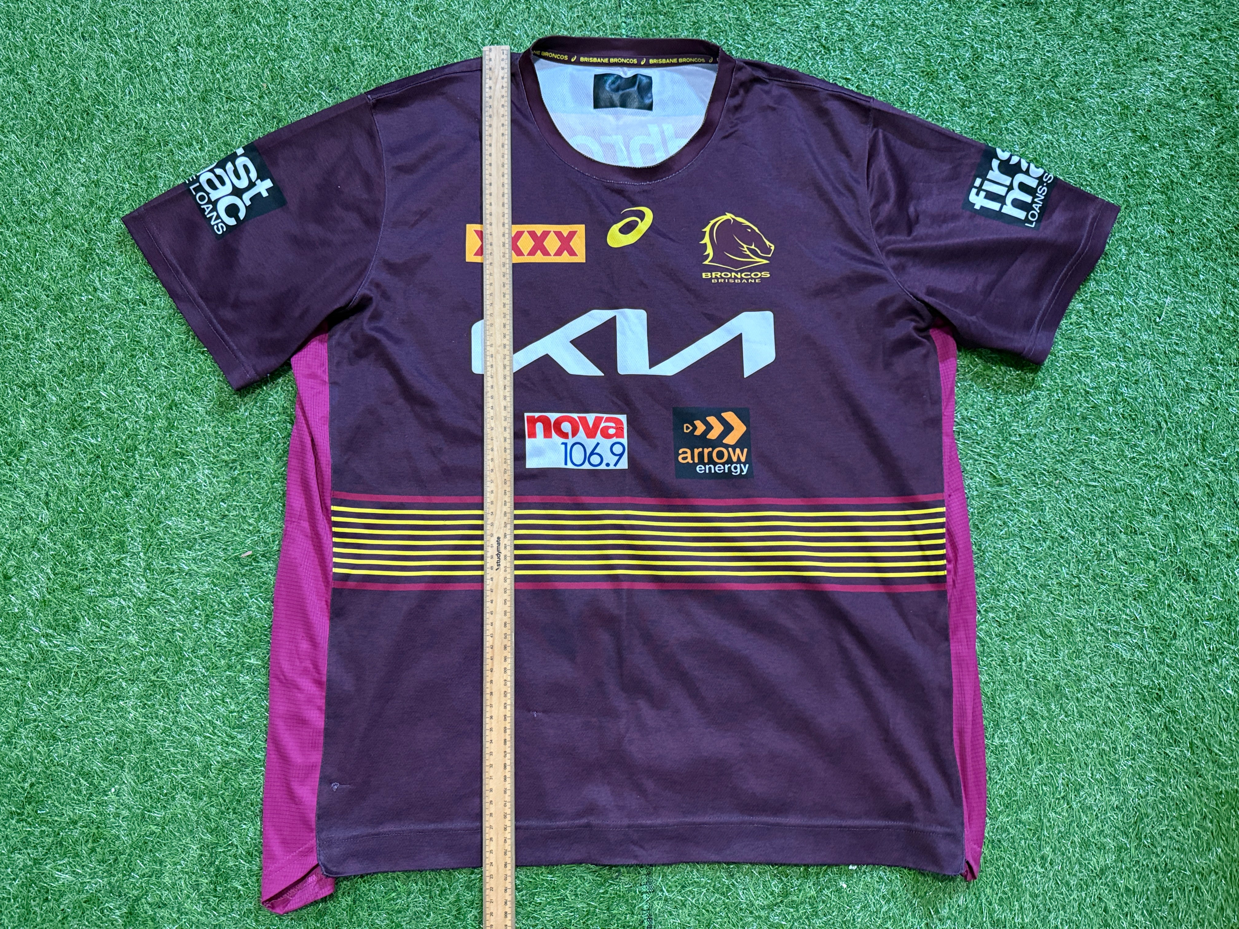 Brisbane Broncos ラグビーウェア 紫/黒 2022 Brisbane Broncos Training Tee (4XL) – Retro Rugba Leeg