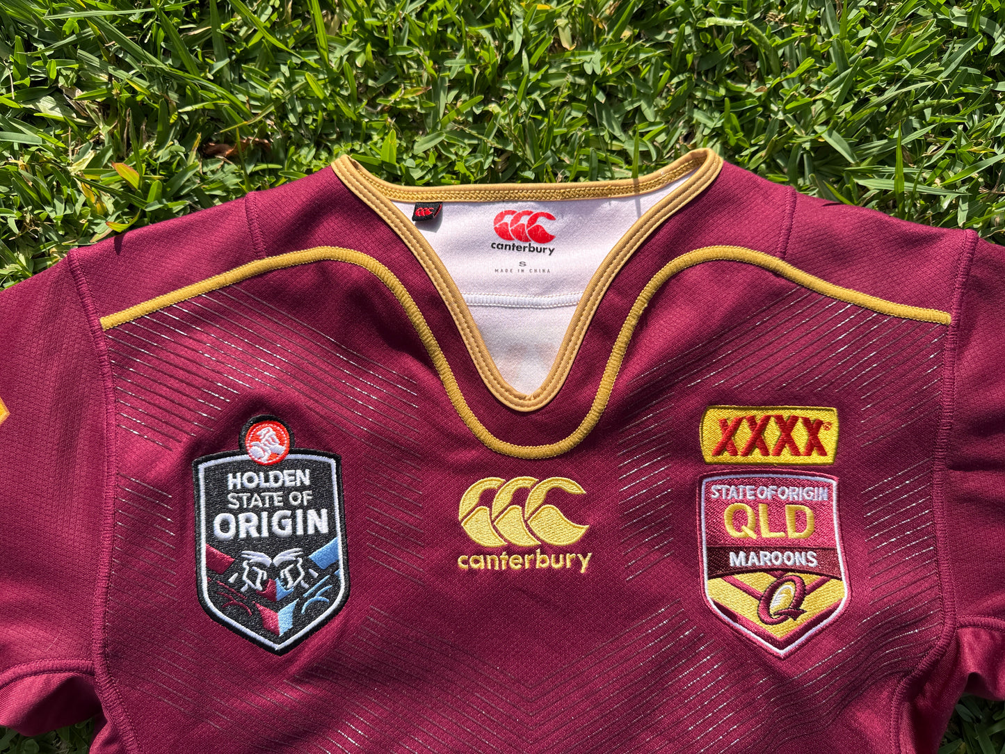 2017 QLD Maroons Player Cut Jersey (S)