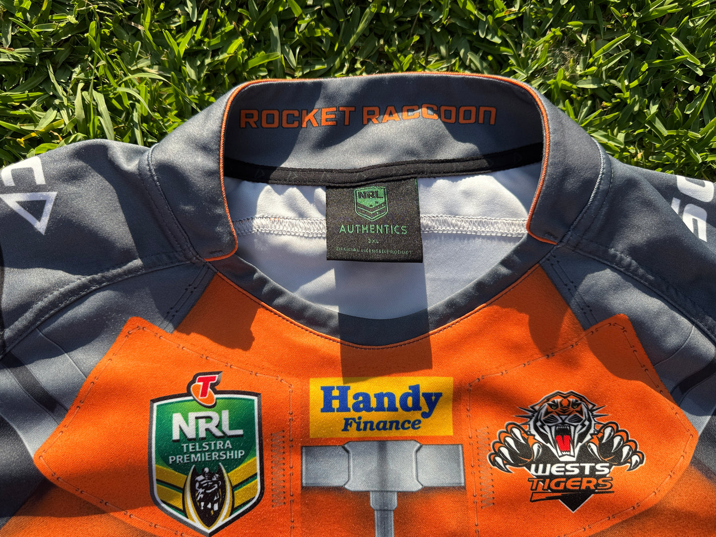 2017 Wests Tigers Marvel Rocket Racoon Jersey (3XL)
