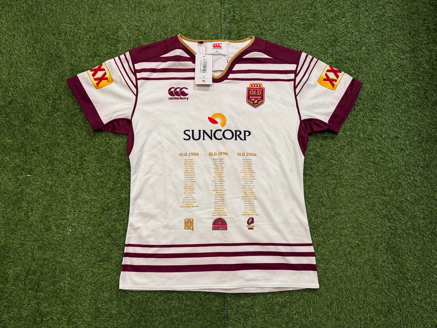 2016 QLD Maroons Player Issue Captains Run Jersey BNWT (XL)