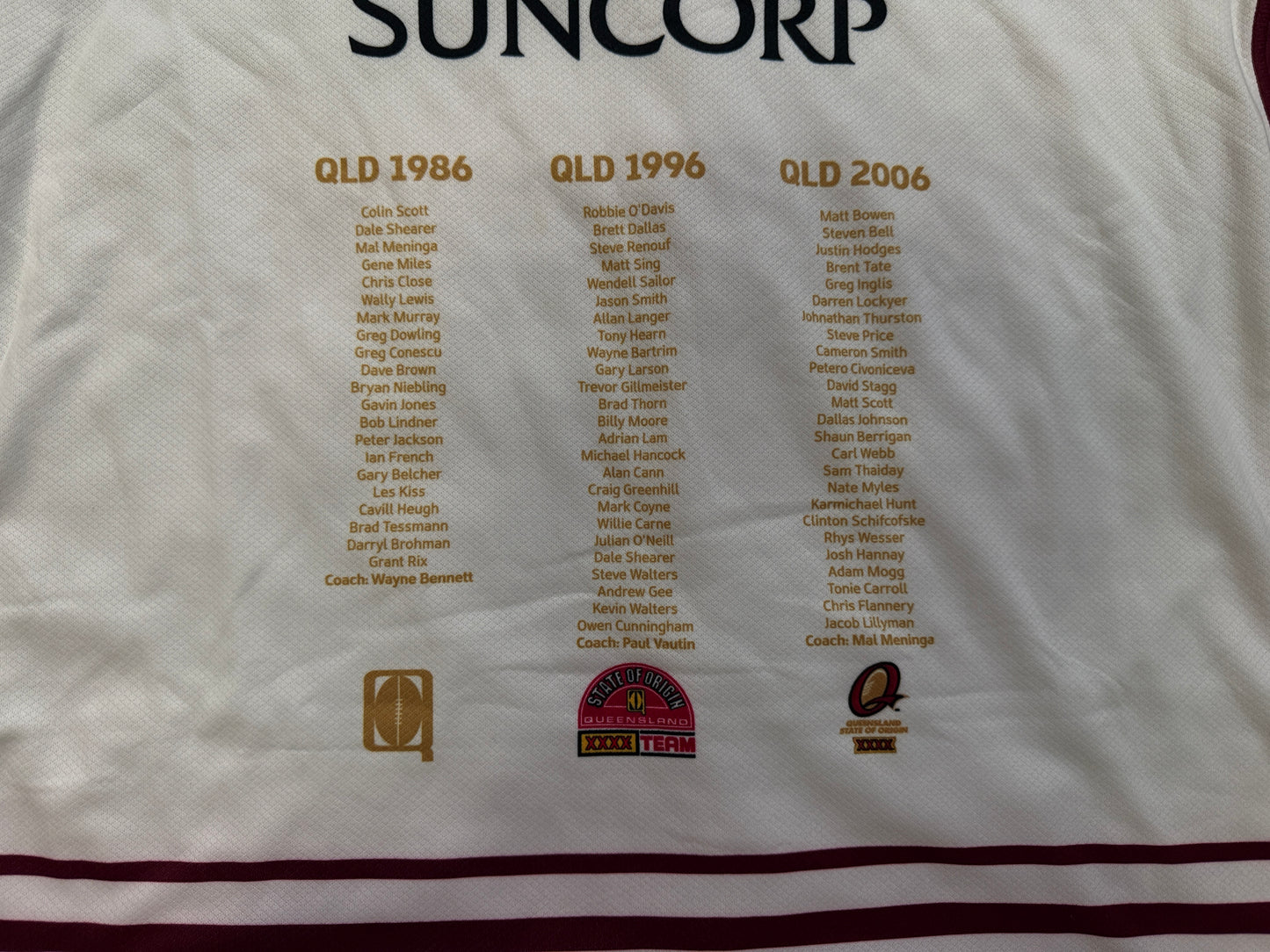 2016 QLD Maroons Player Issue Captains Run Jersey BNWT (XL)