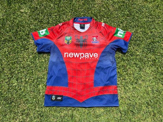 2015 Newcastle Knights Marvel Spiderman (3XL)