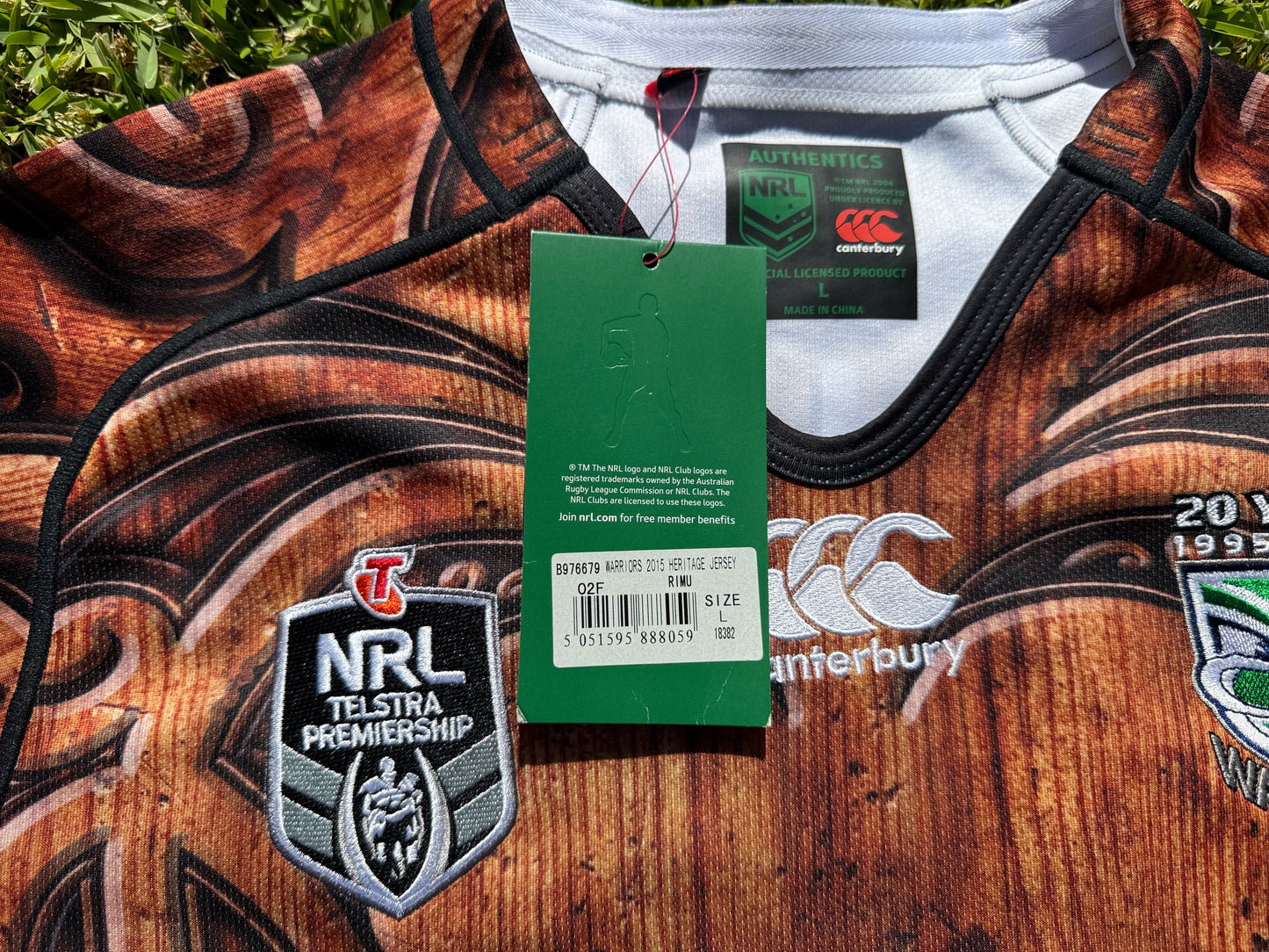 2015 NZ Warriors Heritage Jersey (L)