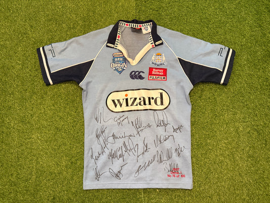 2007 NSW Blues Origin Player cut Temex Jersey (M)
