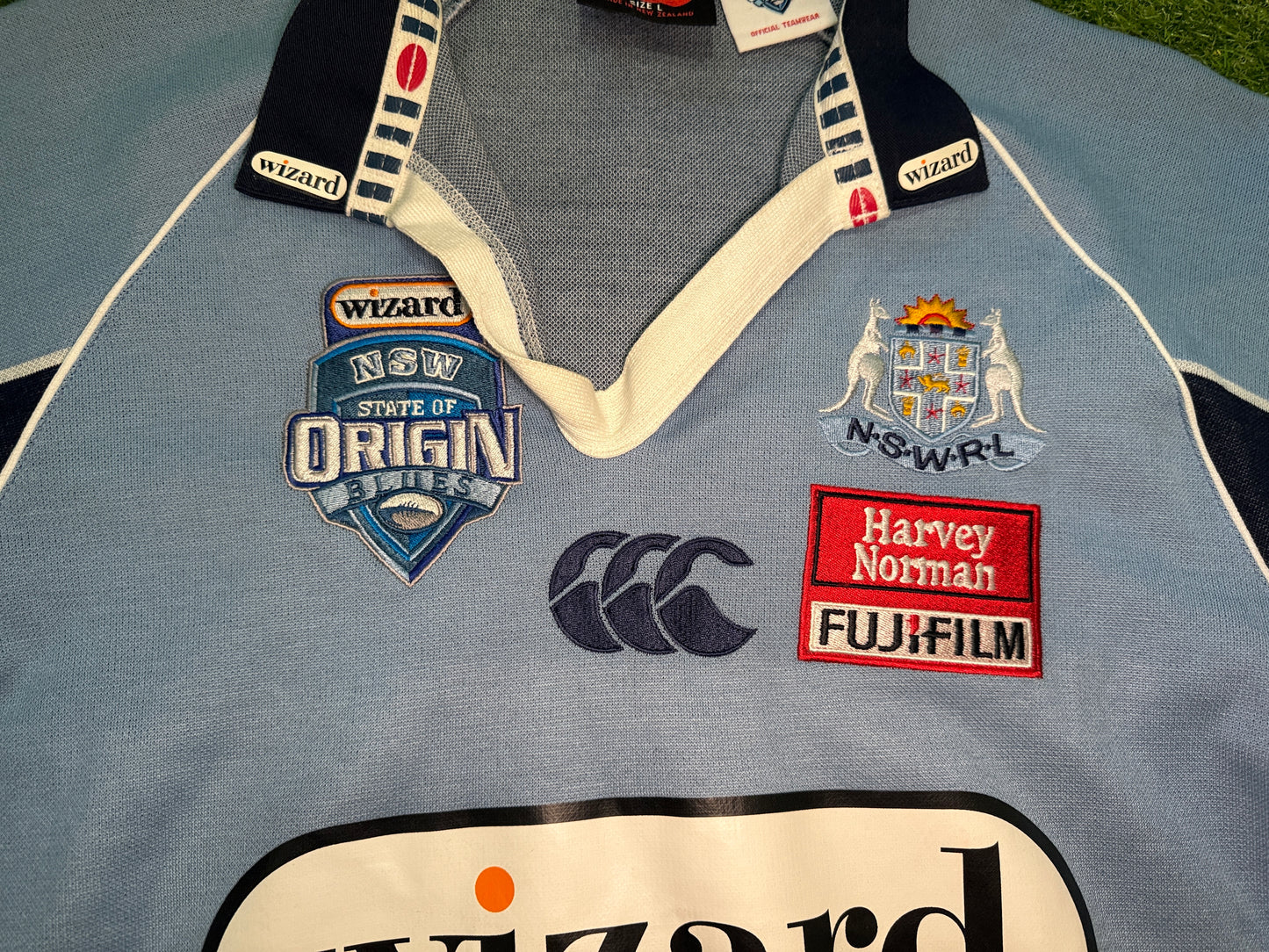 2007 NSW Blues Origin Player cut Temex Jersey (M)