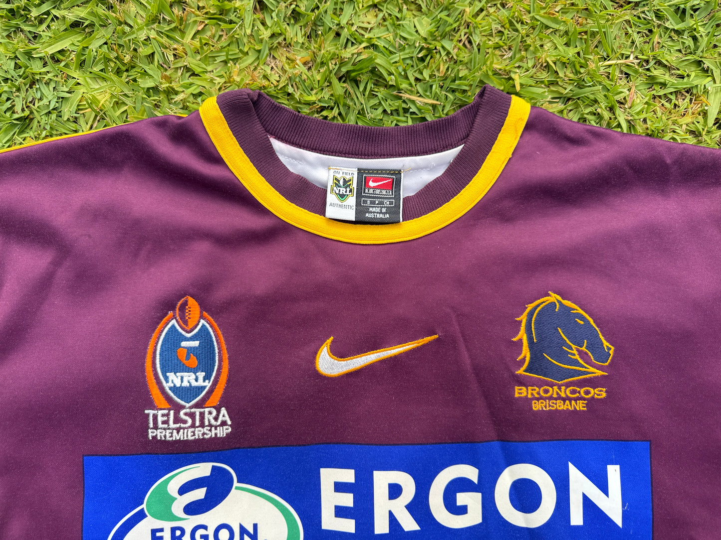 2005 Brisbane Broncos Home Player Issue Karmichael Hunt Signed (S)