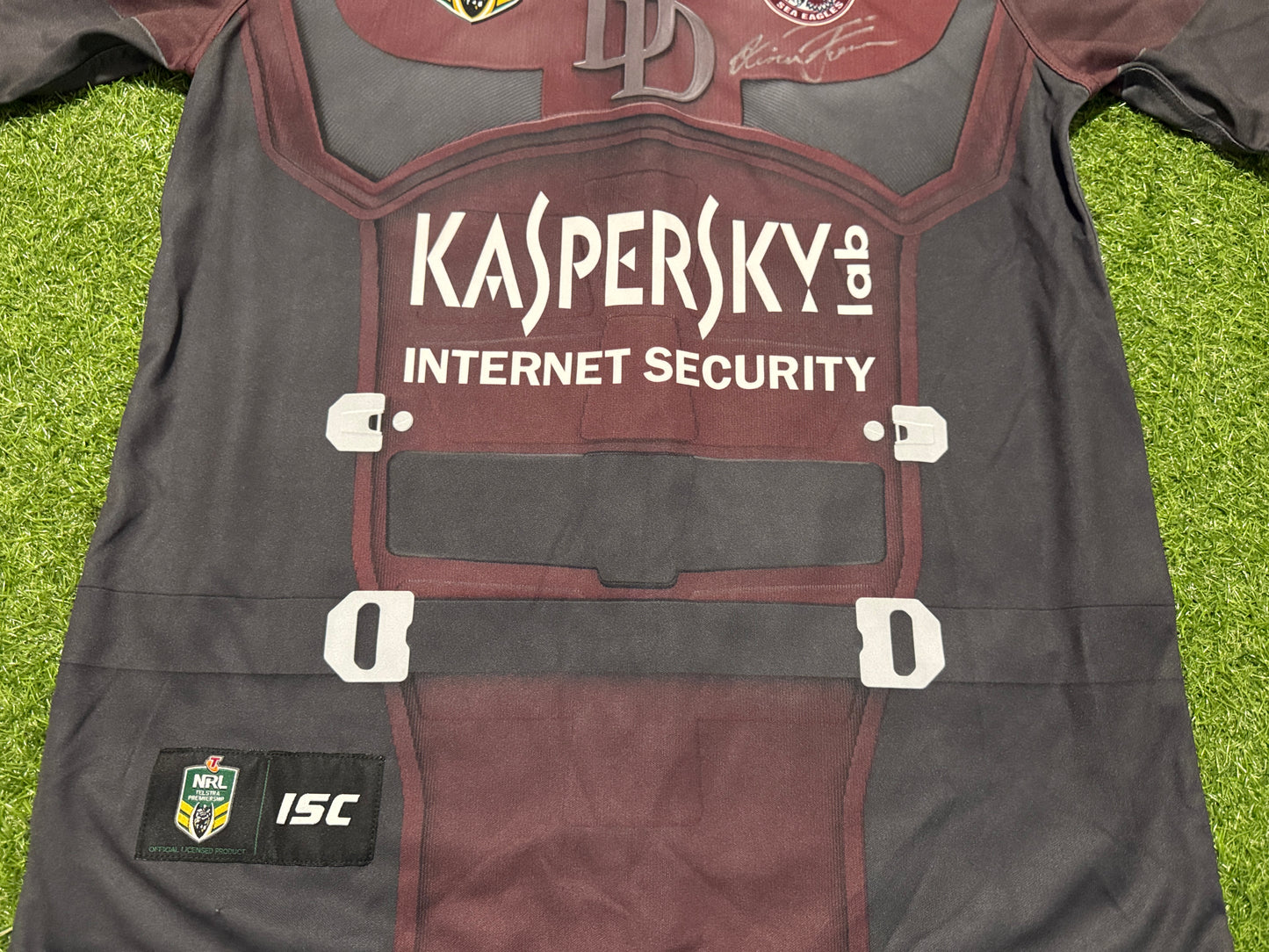 2015 Manly SeaEagles Daredevil Marvel Signed Jersey BNWT (L)