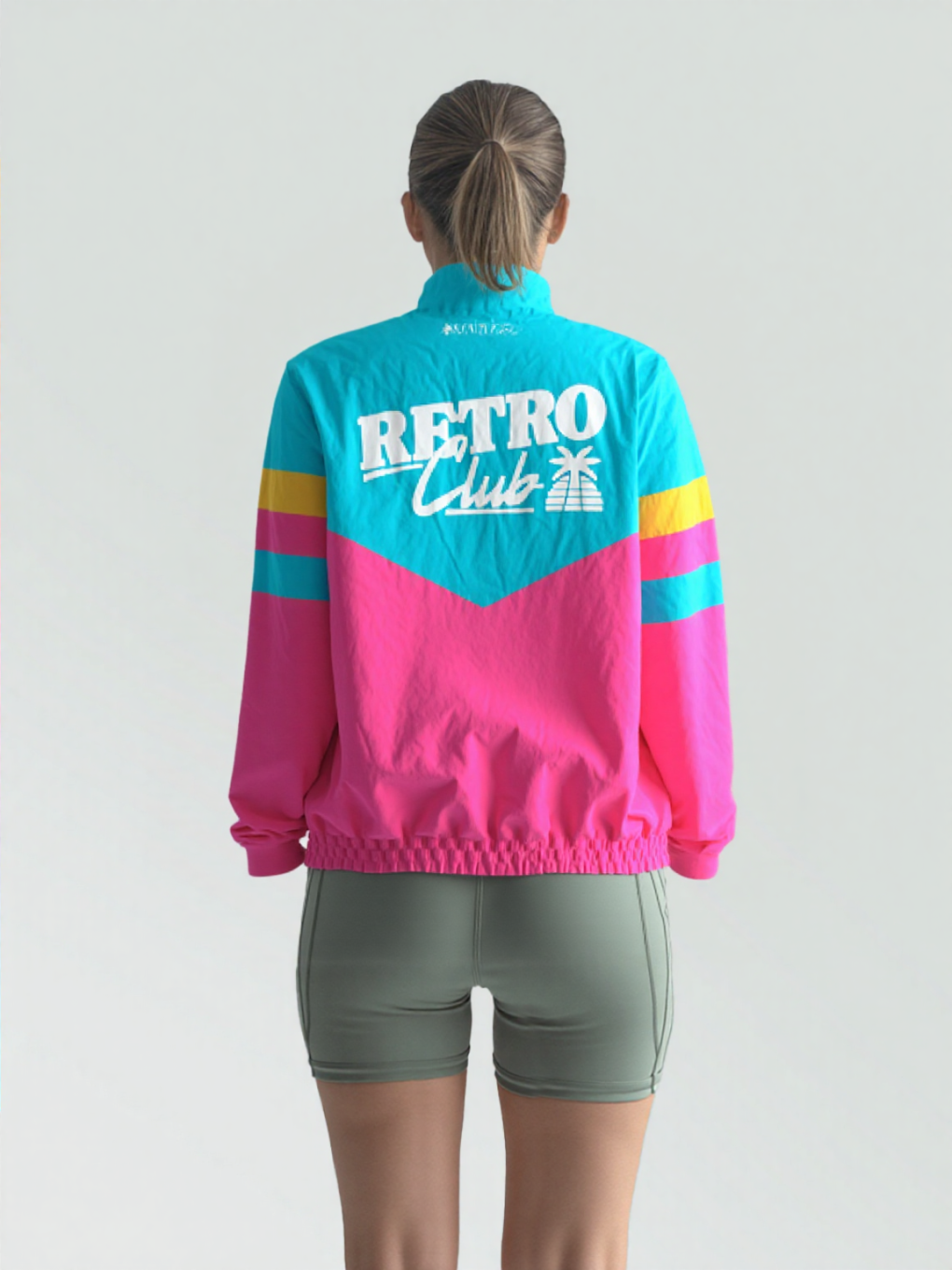 Retro Club Pink & Blue Jacket