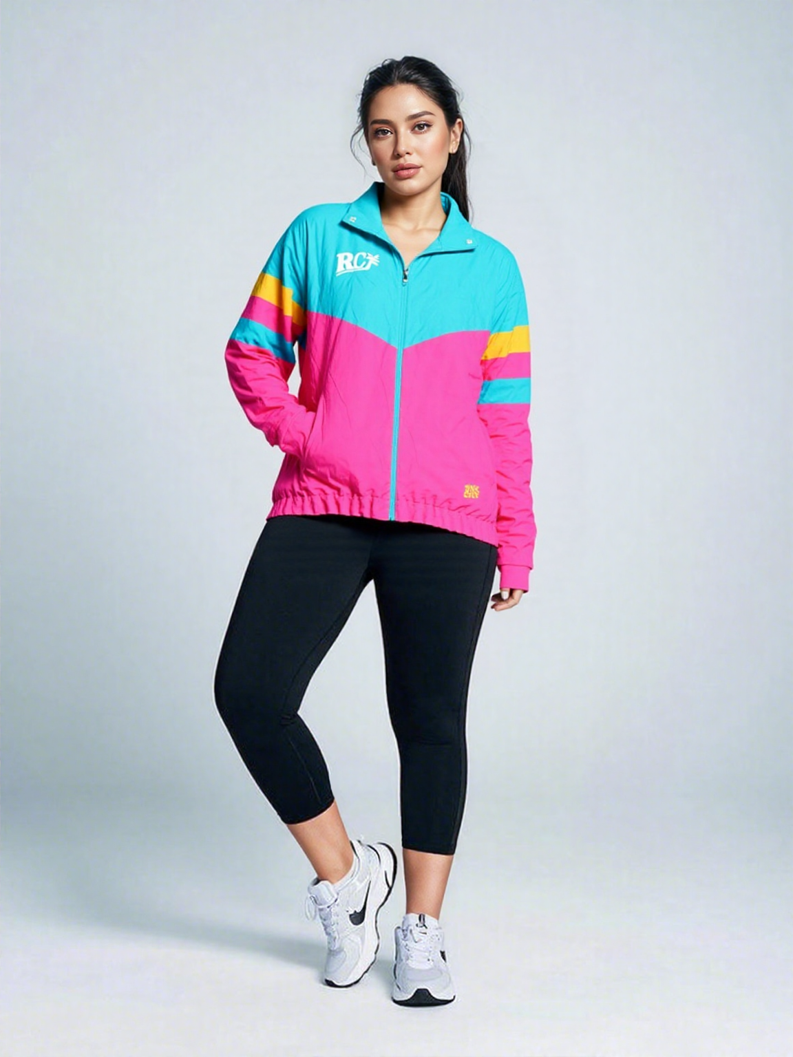 Retro Club Pink & Blue Jacket