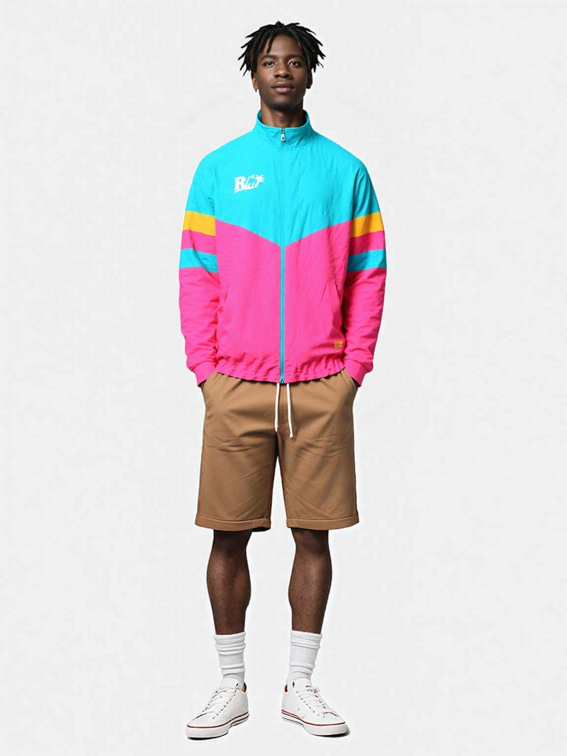 Retro Club Pink & Blue Jacket