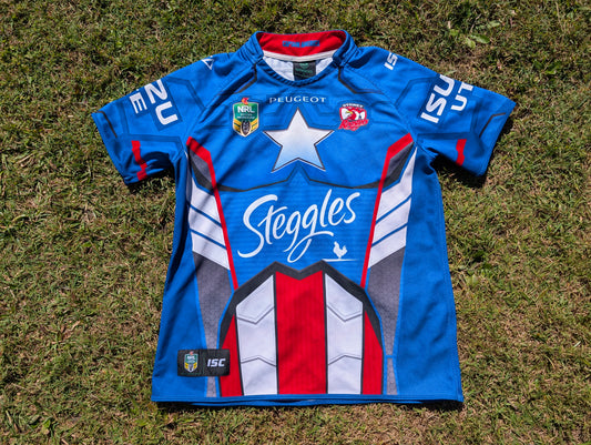 2014 Sydney Roosters Captain America Marvel Jersey (XL)