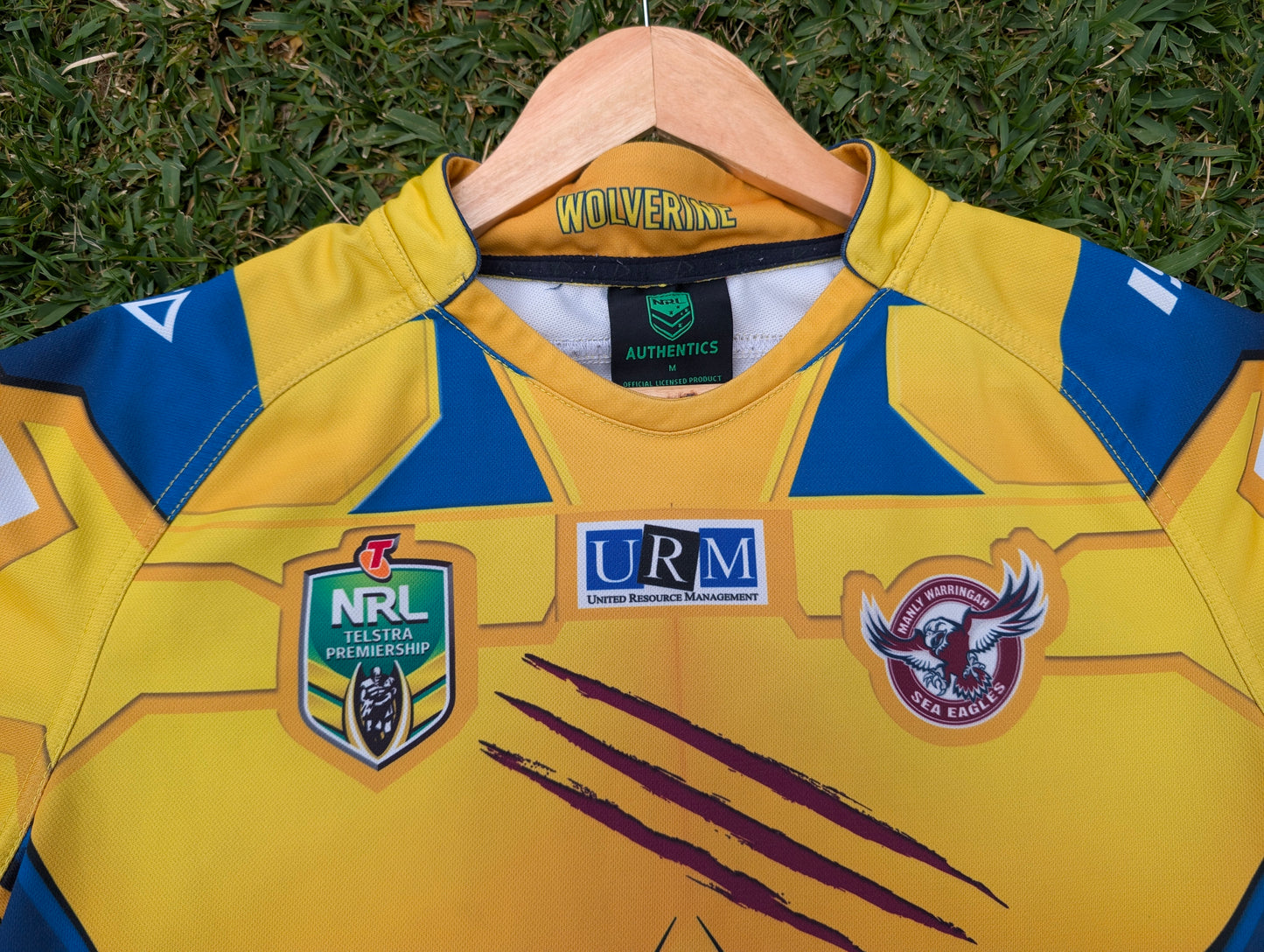 2014 Manly SeaEagles Wolverine Marvel Jersey (M)